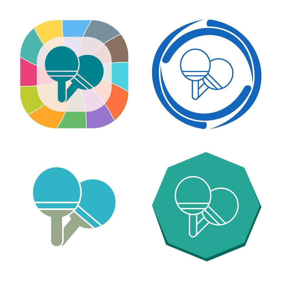 Ping Pong Vector Icon