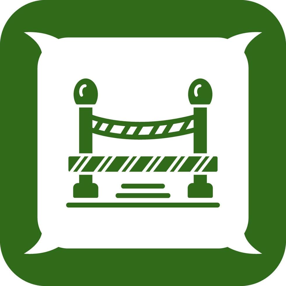 Do Not Cross Line Vector Icon