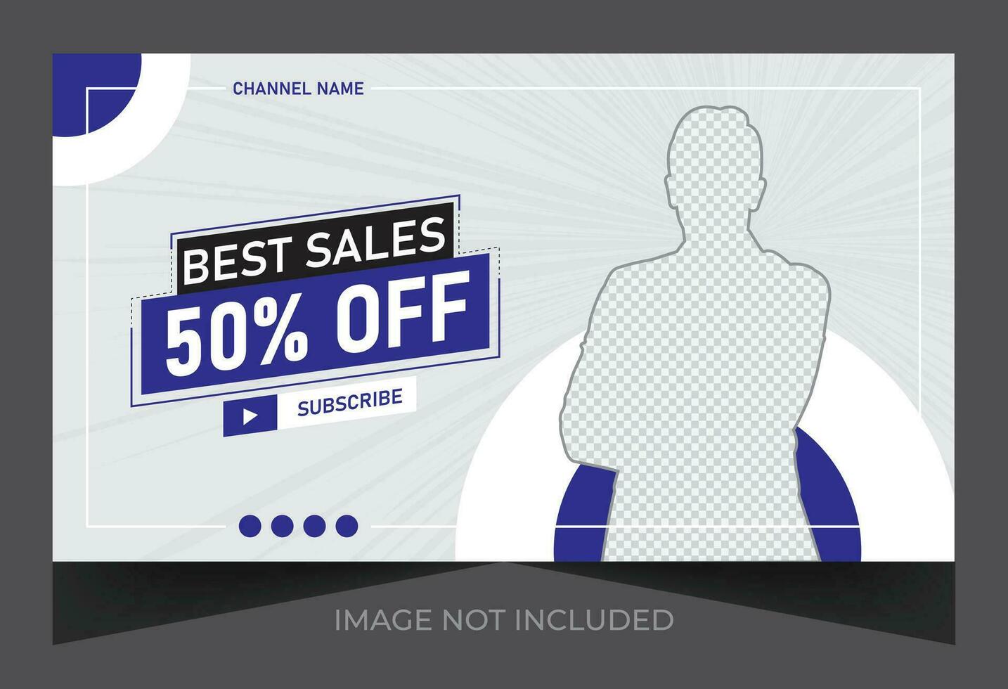 Sell Offer YouTube Thumbnail design And web banner Design vector