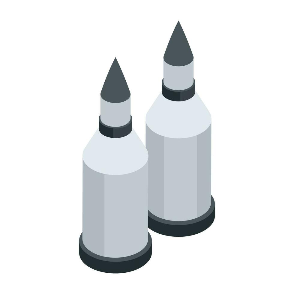 Check out isometric icon of gun shells vector