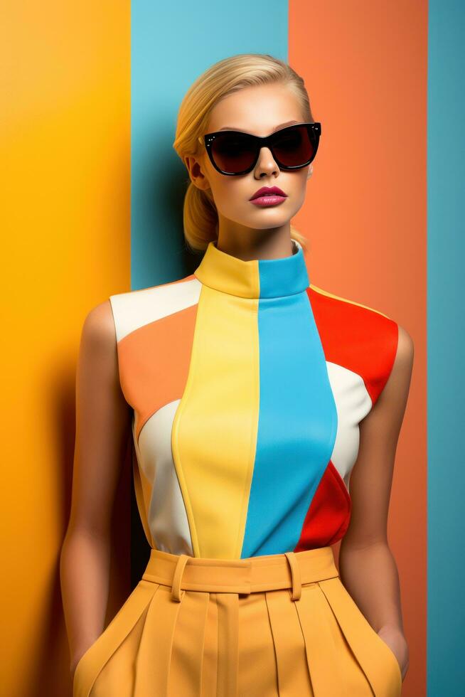 colorblock fashion photo