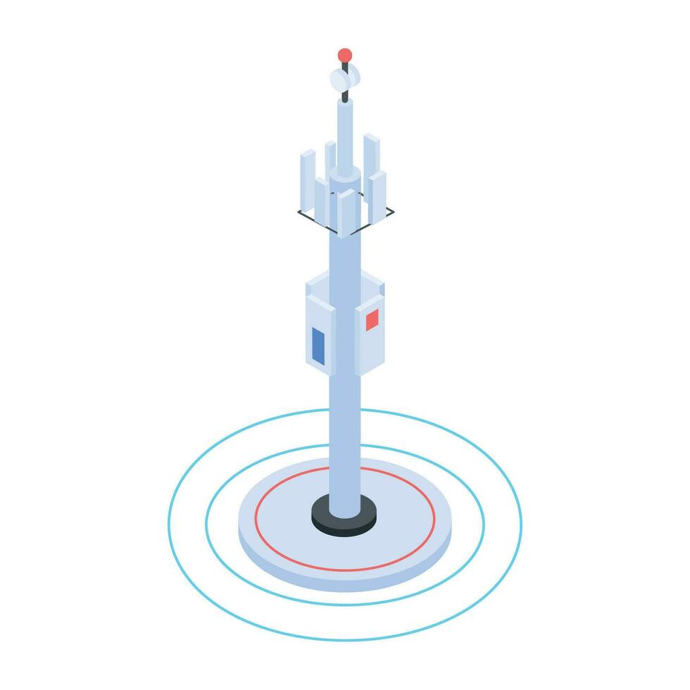 Collection of Isometric Communication Icon vector