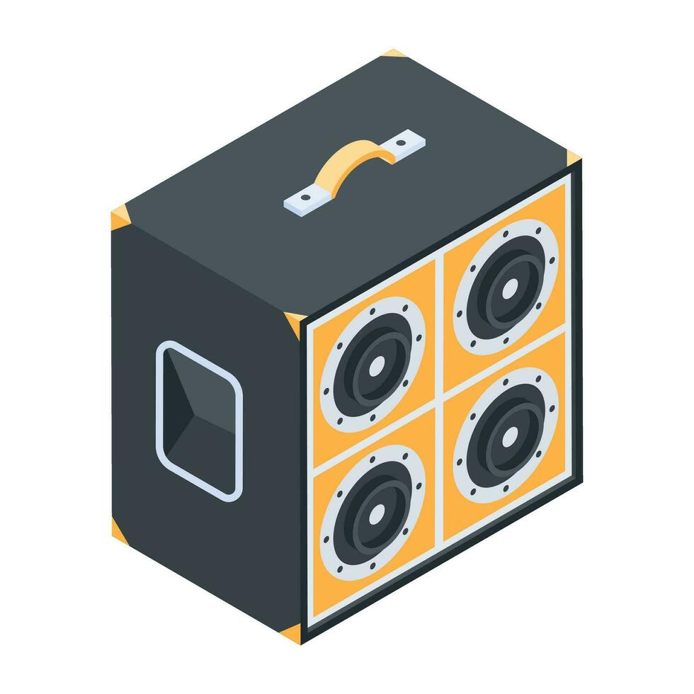 Modern Studio Equipment Isometric Icon vector