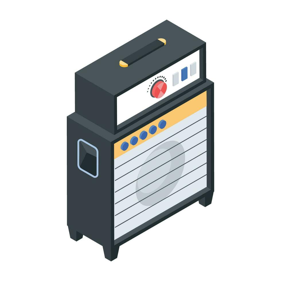 Modern Studio Equipment Isometric Icon vector