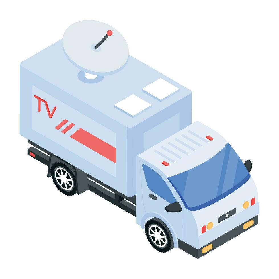 Modern Studio Equipment Isometric Icon vector