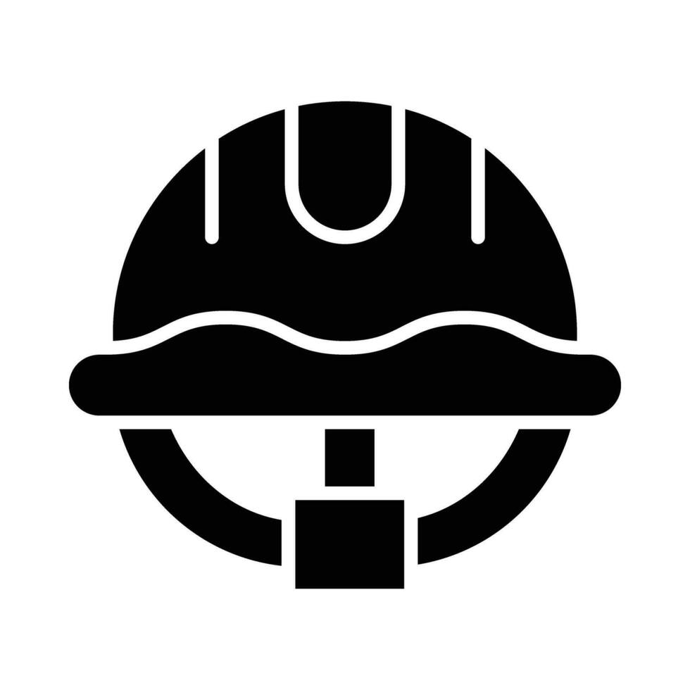 Helmet Vector Glyph Icon For Personal And Commercial Use.