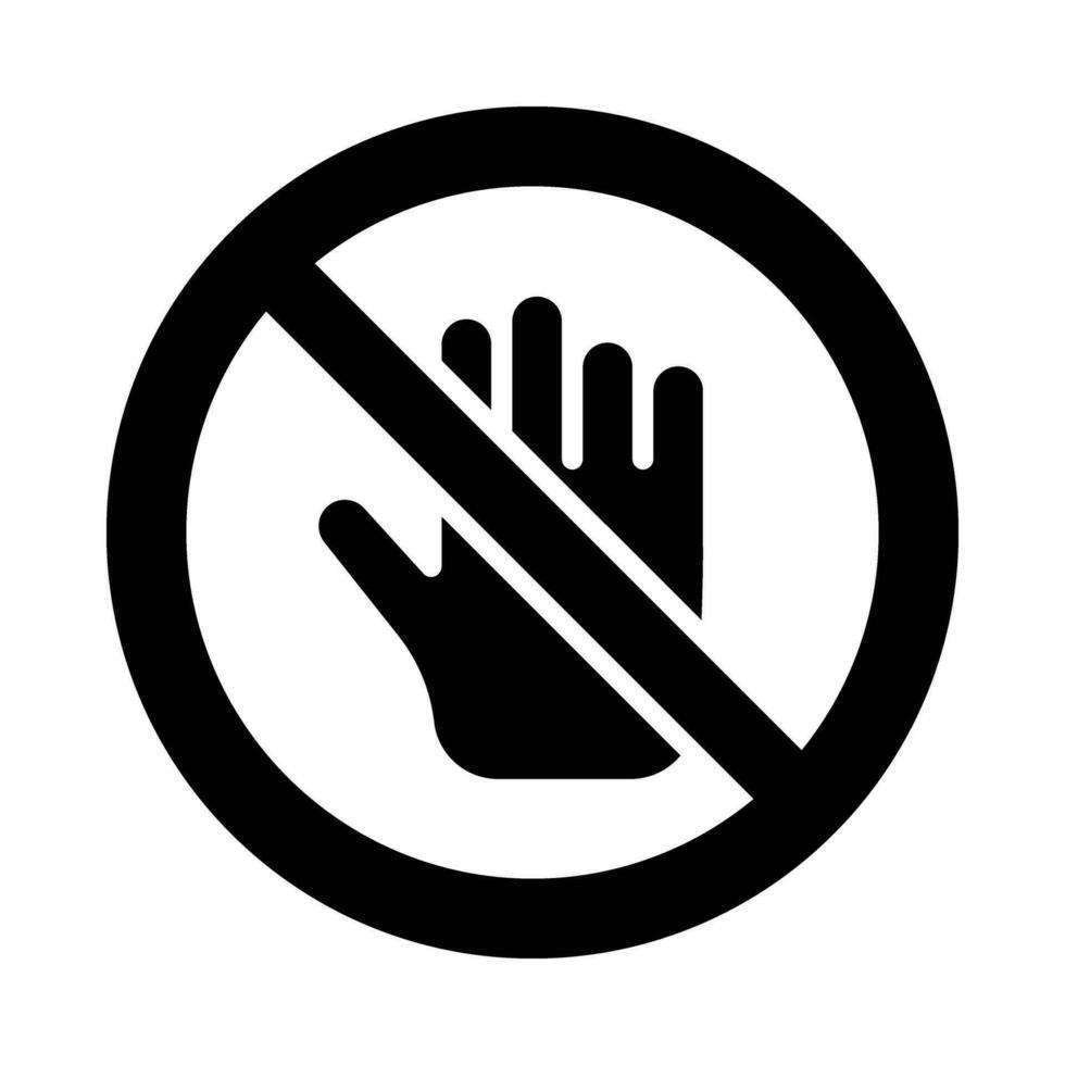 No toque vector glifo icono para personal y comercial usar.