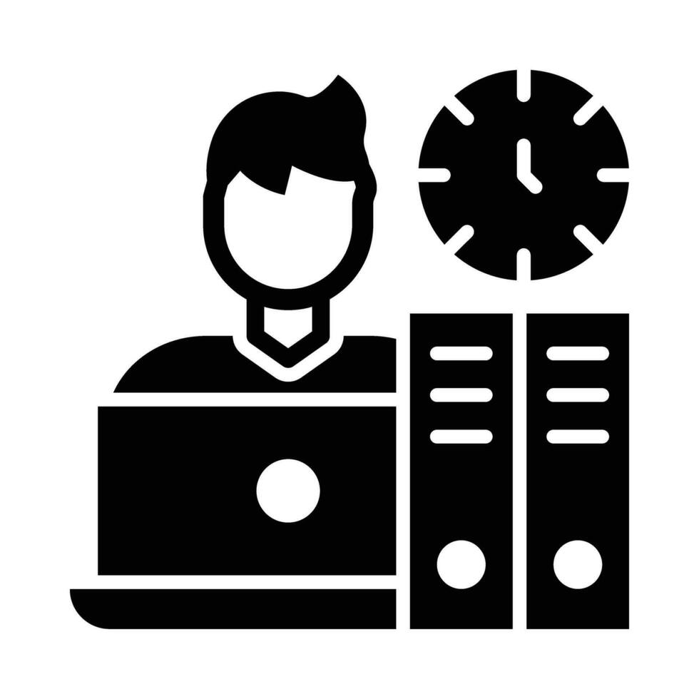 Busy Vector Glyph Icon For Personal And Commercial Use.
