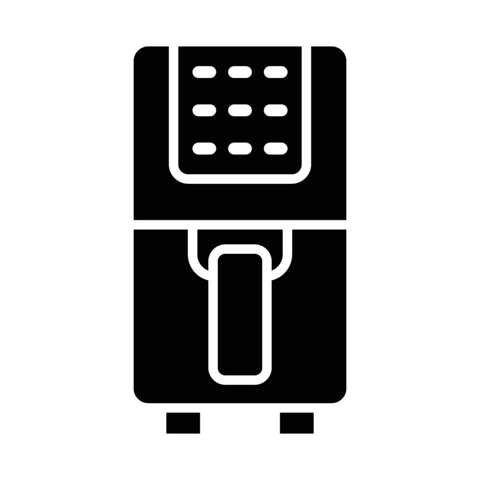 Air Fryer Vector Glyph Icon For Personal And Commercial Use.
