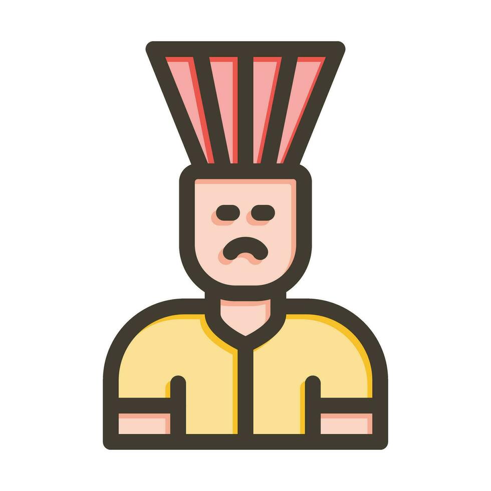 Open Mind Vector Thick Line Filled Colors Icon For Personal And Commercial Use.