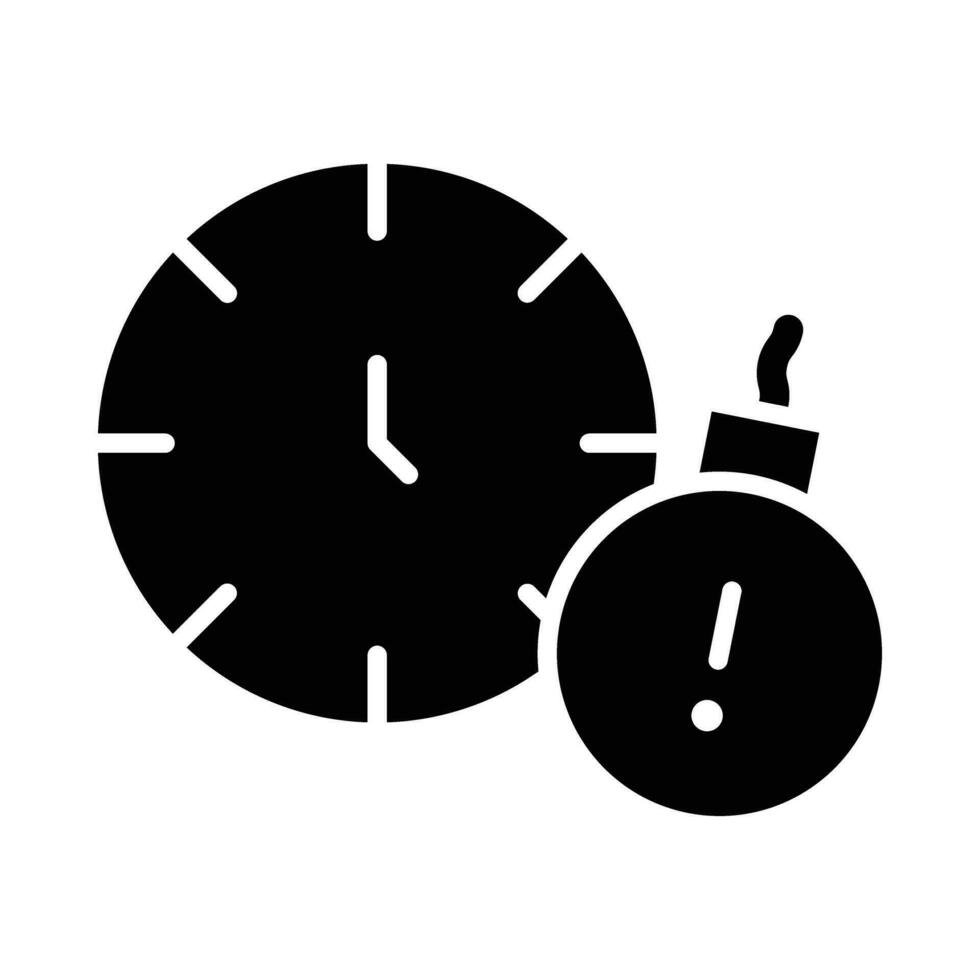 Deadline Vector Glyph Icon For Personal And Commercial Use.