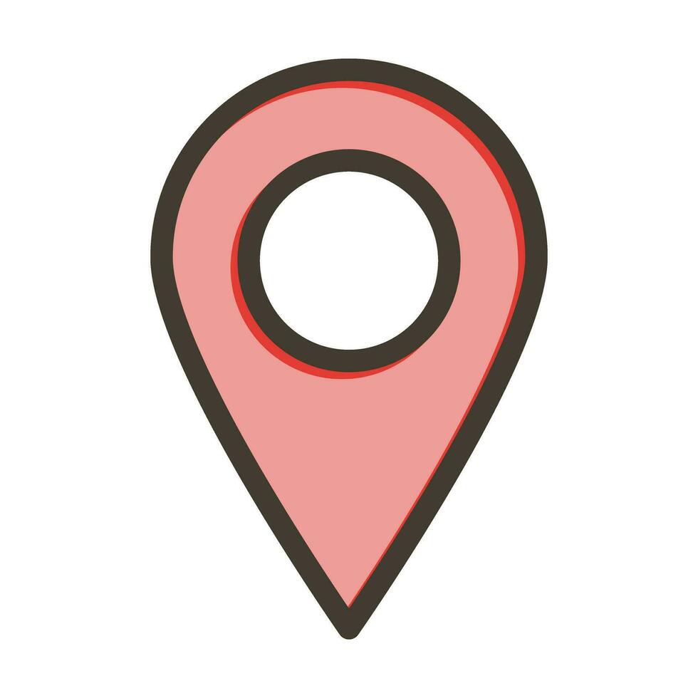 Marker Vector Thick Line Filled Colors Icon For Personal And Commercial Use.