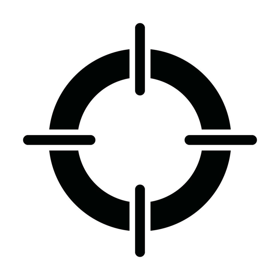 Aim Vector Glyph Icon For Personal And Commercial Use.