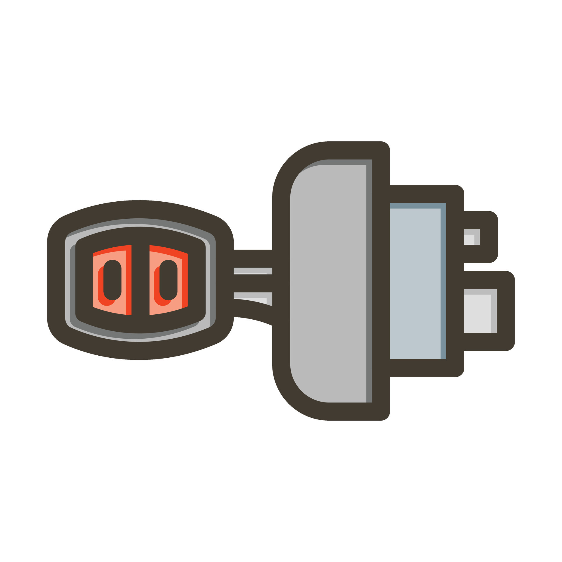 Ignition Vector Thick Line Filled Colors Icon For Personal And