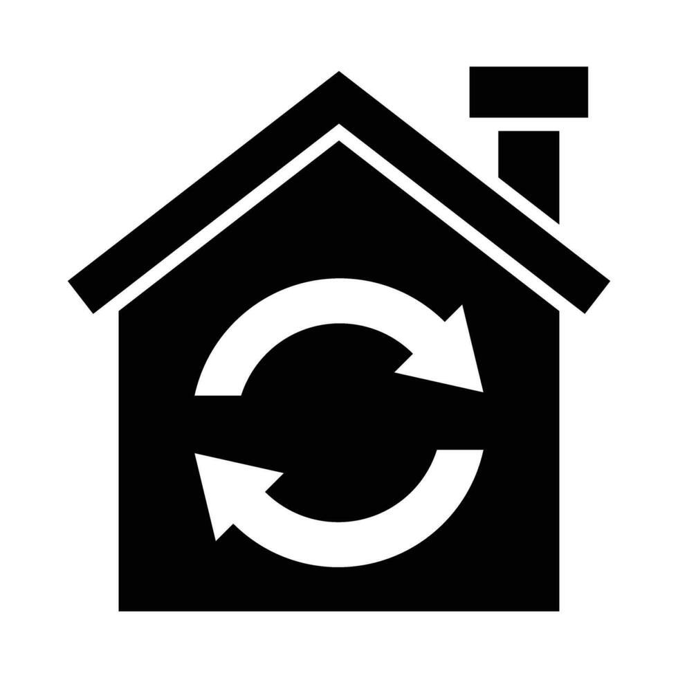 Recycling Center Vector Glyph Icon For Personal And Commercial Use.