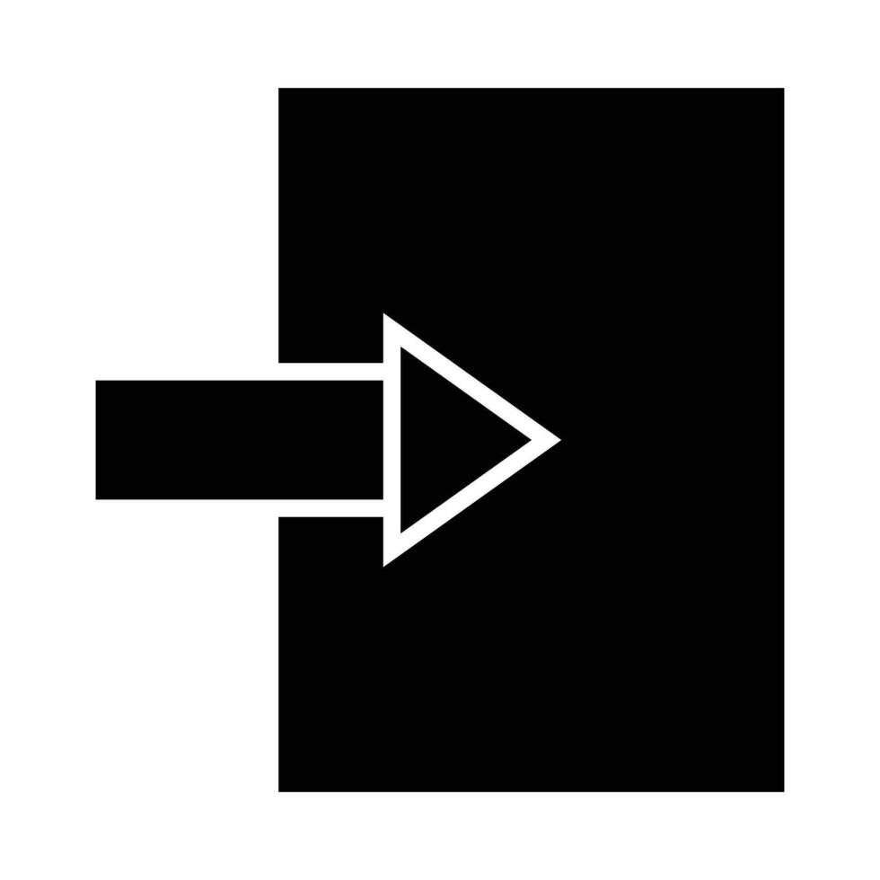 Exit Vector Glyph Icon For Personal And Commercial Use.