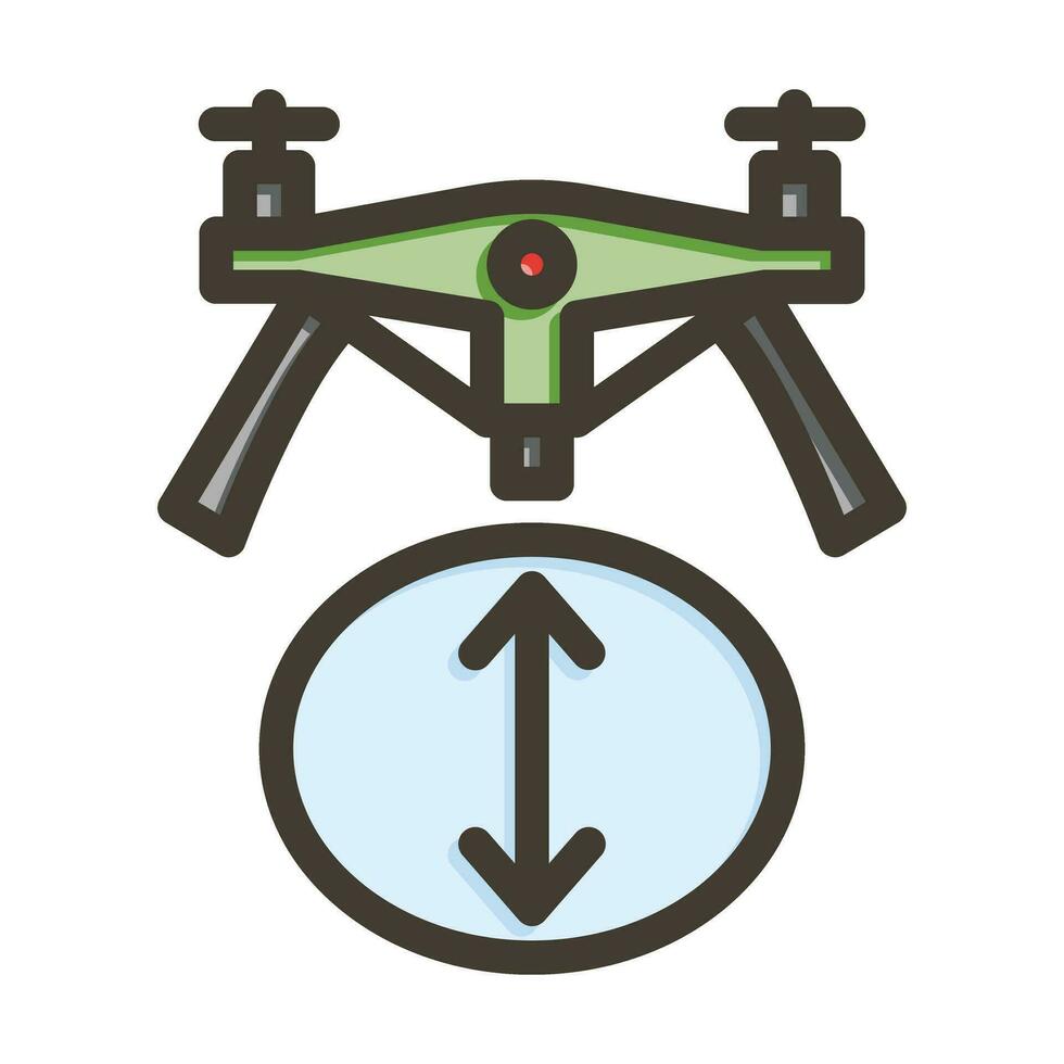 Height Vector Thick Line Filled Colors Icon For Personal And Commercial Use.