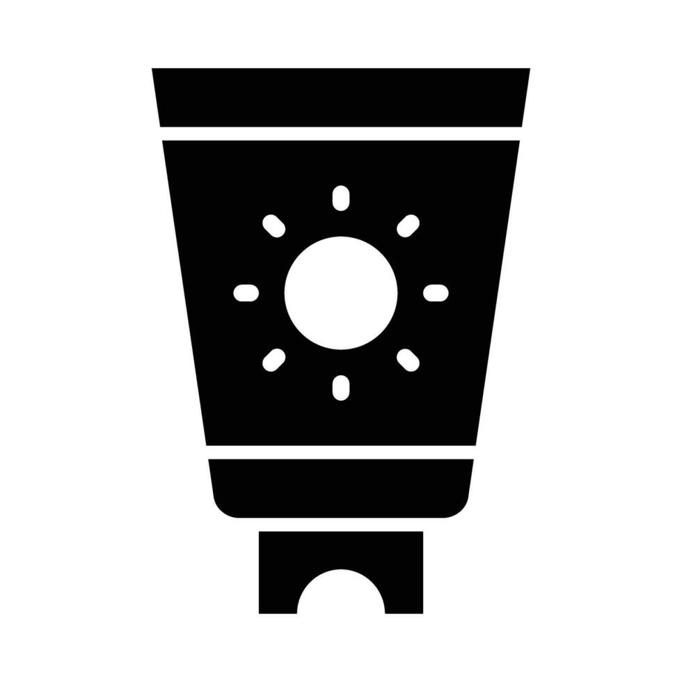 Sunscreen Vector Glyph Icon For Personal And Commercial Use.