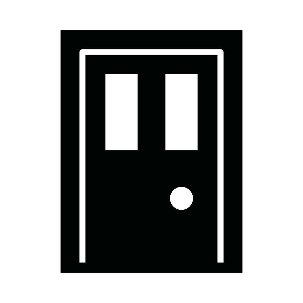 Door Vector Glyph Icon For Personal And Commercial Use.