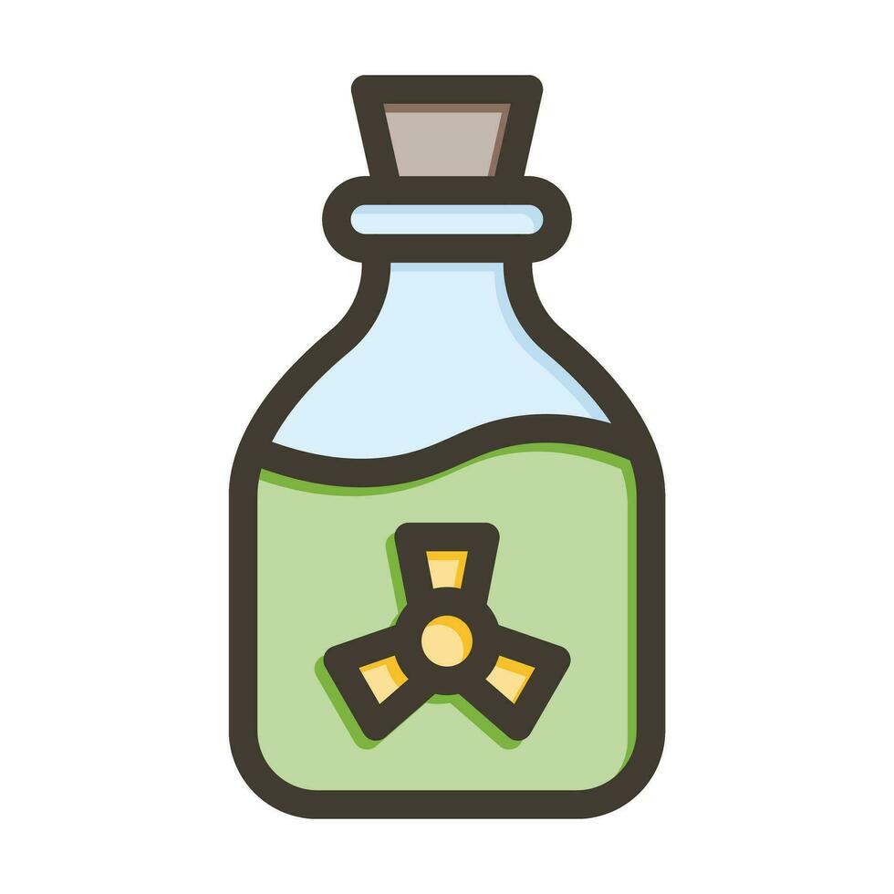 Poison Vector Thick Line Filled Colors Icon For Personal And Commercial Use.