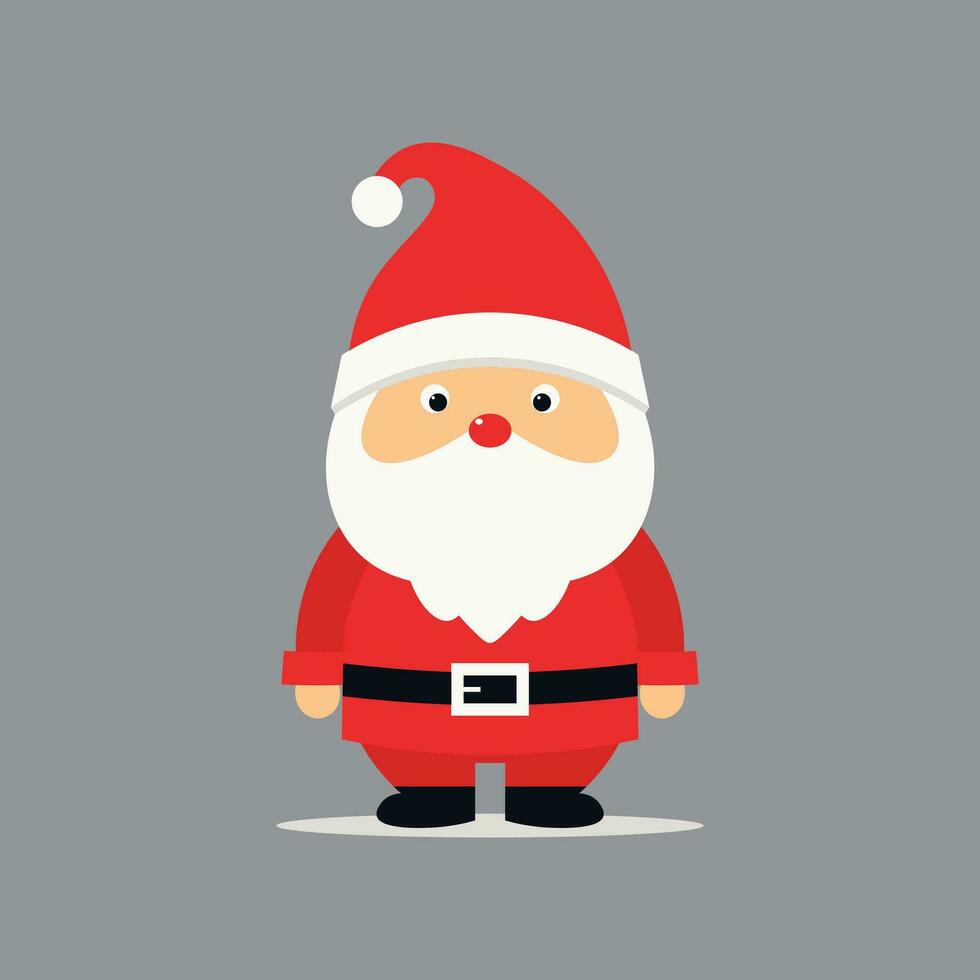 plano Papa Noel claus personaje vector diseño ilustración