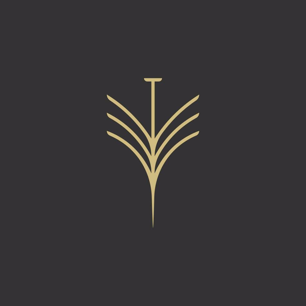 cool modern monogram logo template vector