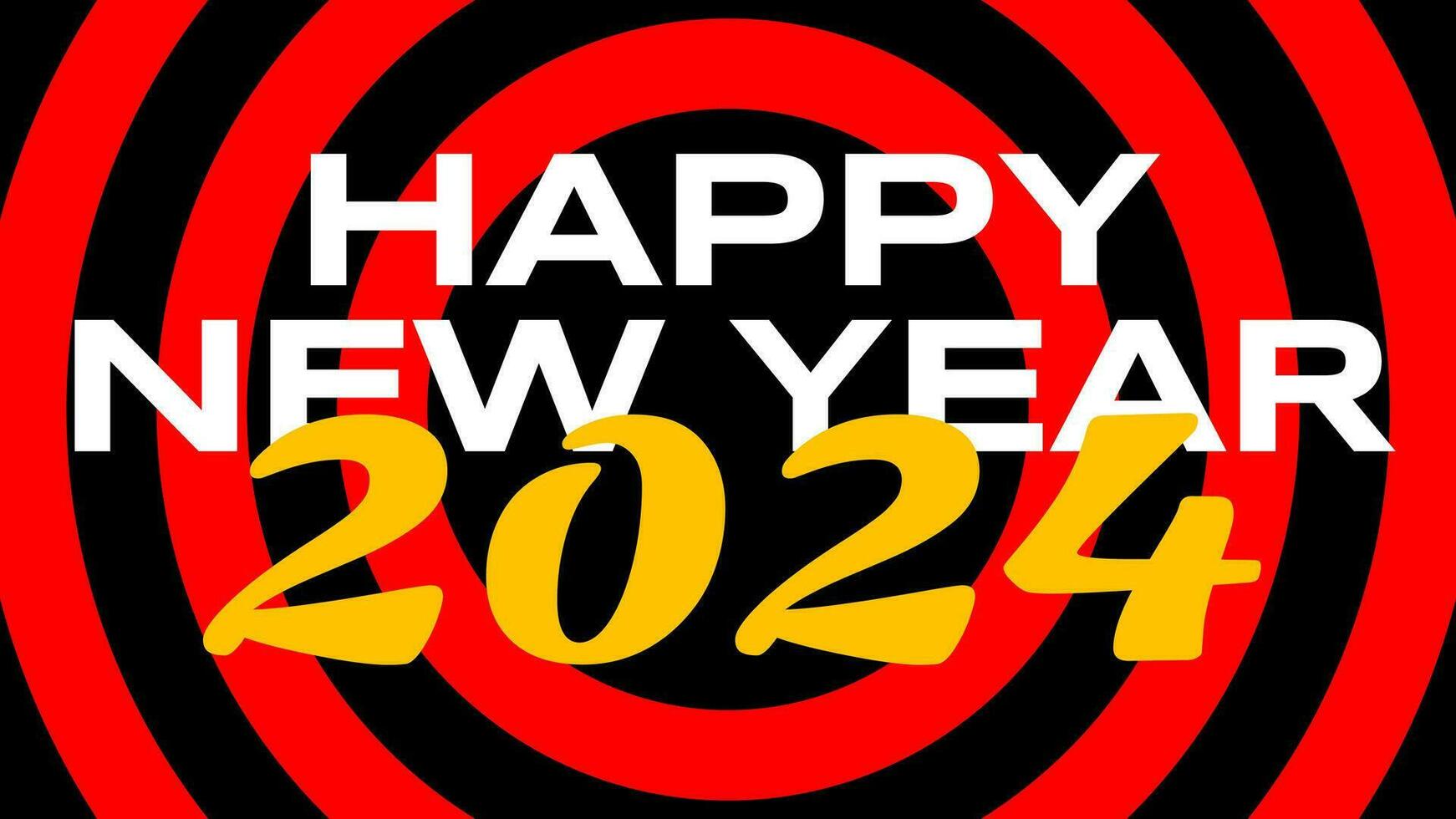 Happy New Year 2024, 2024 Greetings, 2024 wallpaper design for company or social media vector