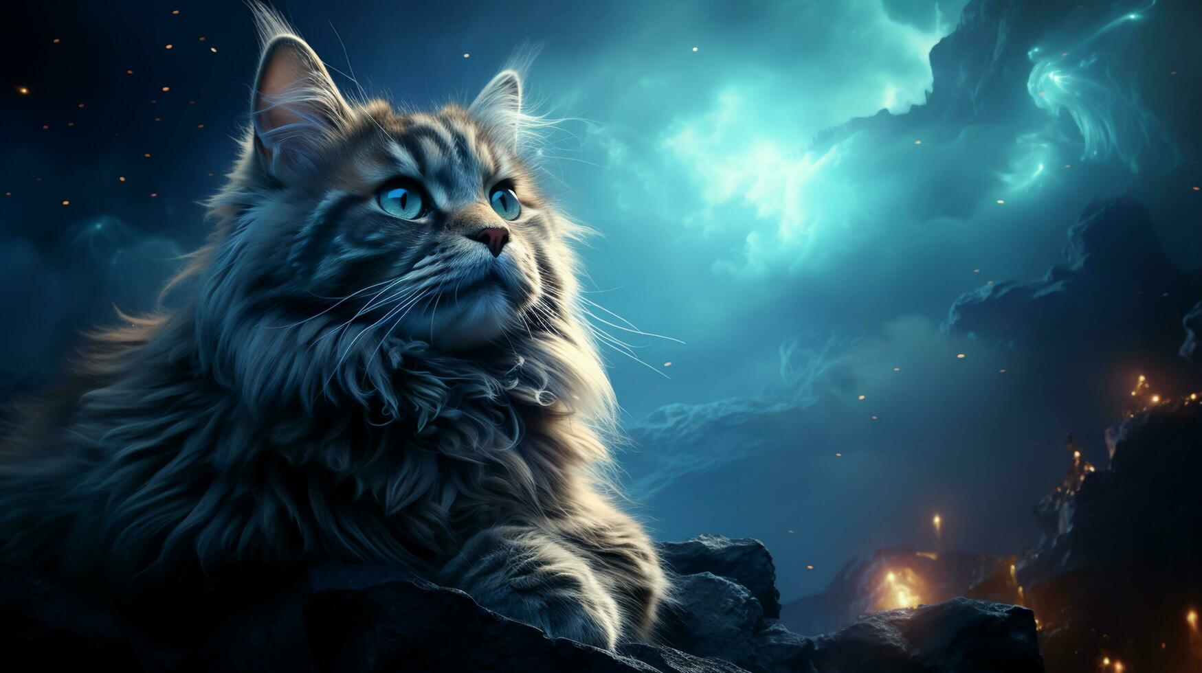 The cuteness of cats that will make them rule the world, Ai Generated photo