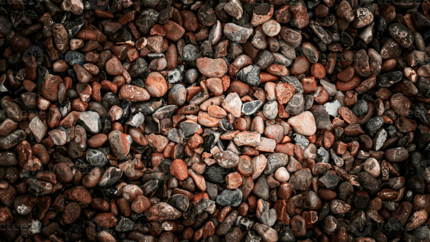 Gritty Texture of Gravel and Stones photo