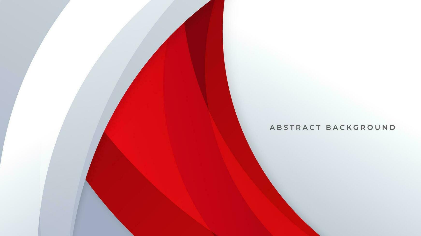 Modern abstract geometric red and white background Premium Vector