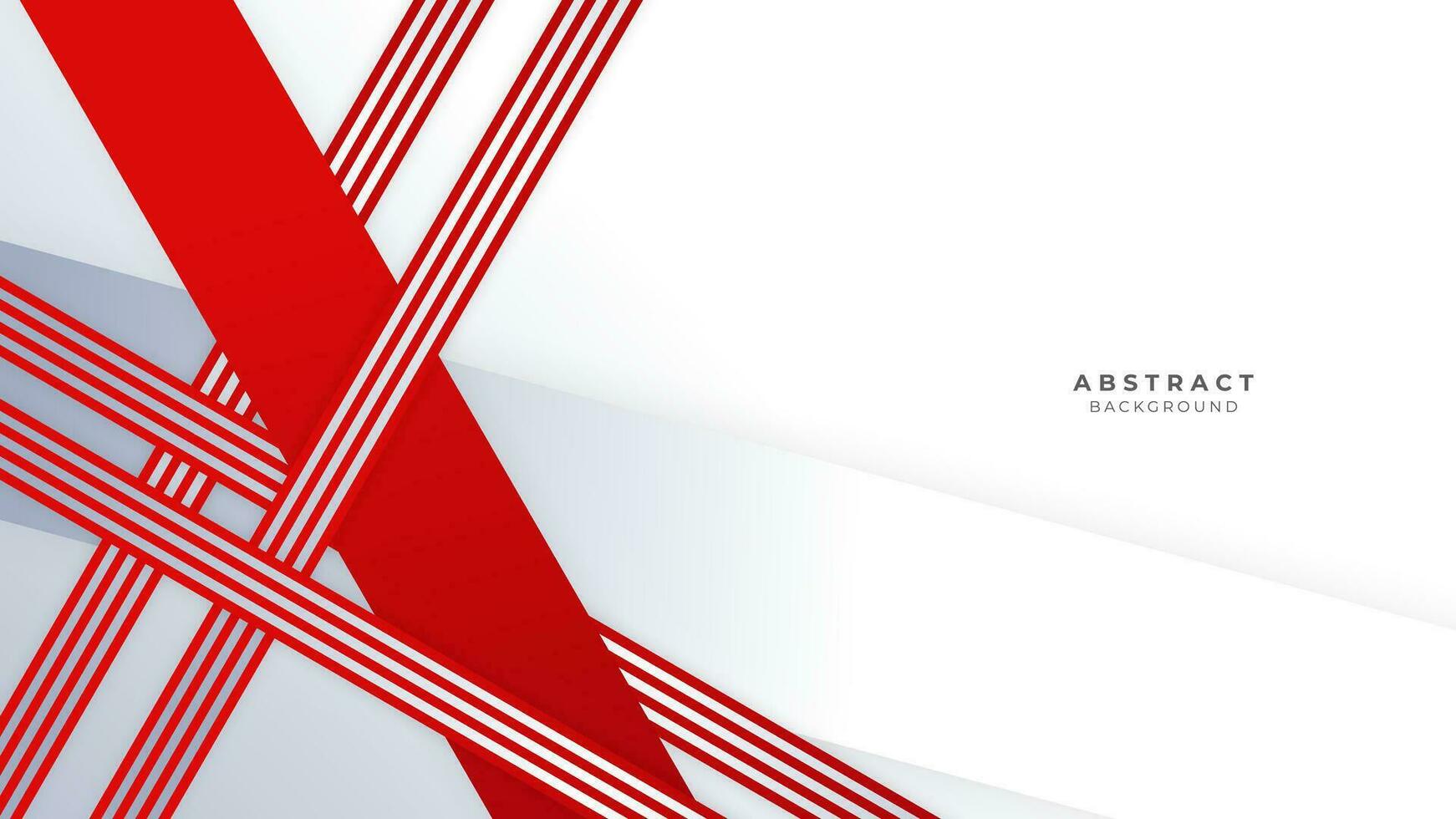 Modern abstract geometric red and white background Premium Vector