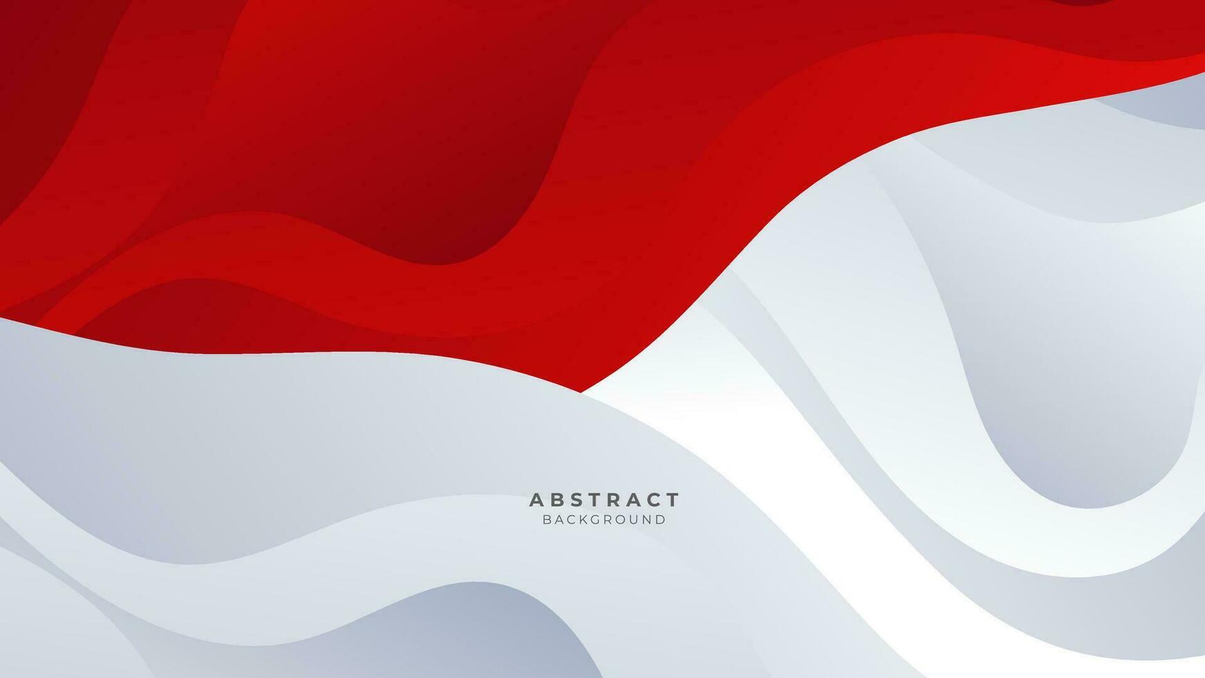 Modern abstract geometric red and white background Premium Vector