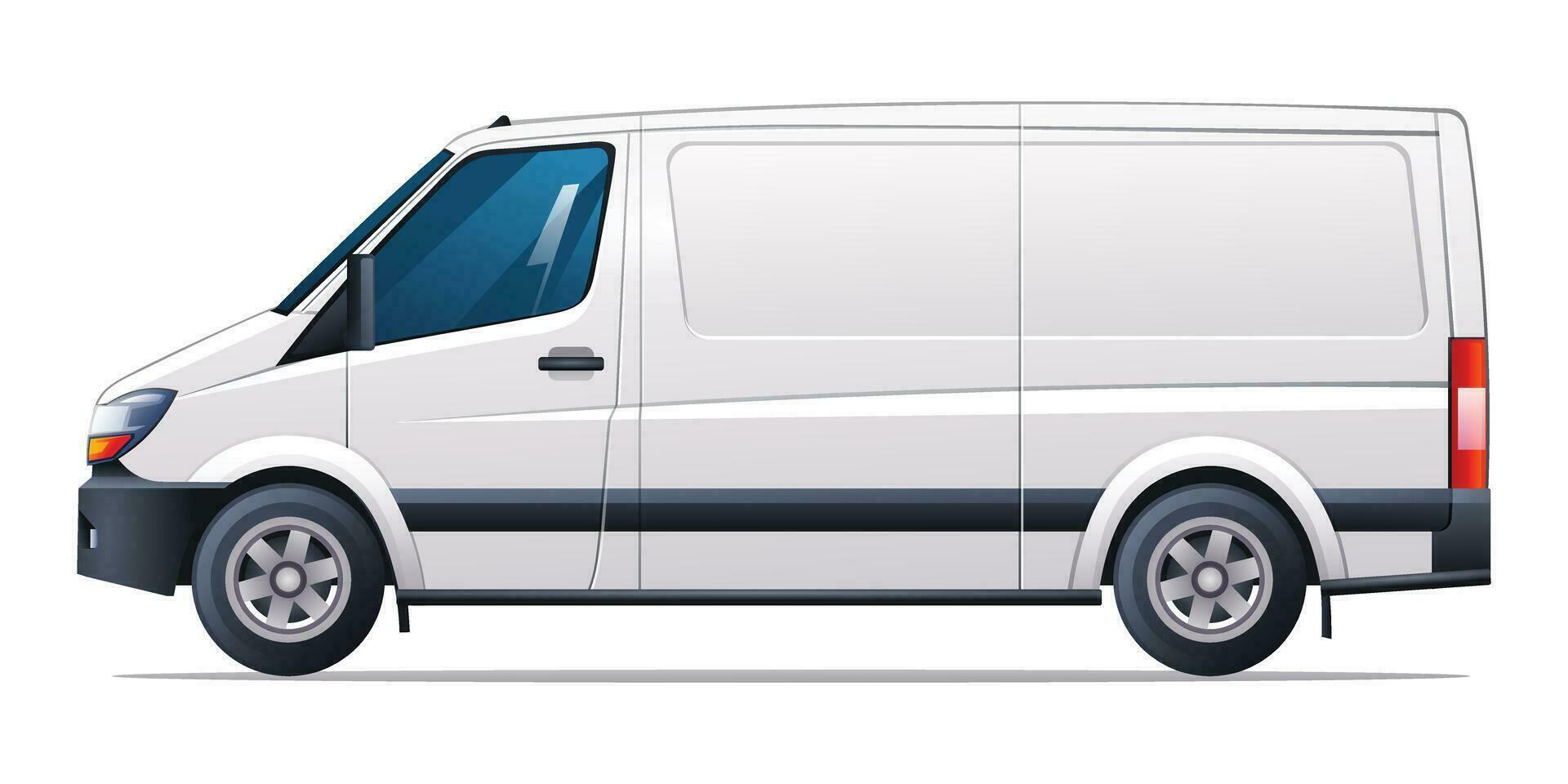 coche vector ilustración. carga camioneta lado ver aislado en blanco antecedentes