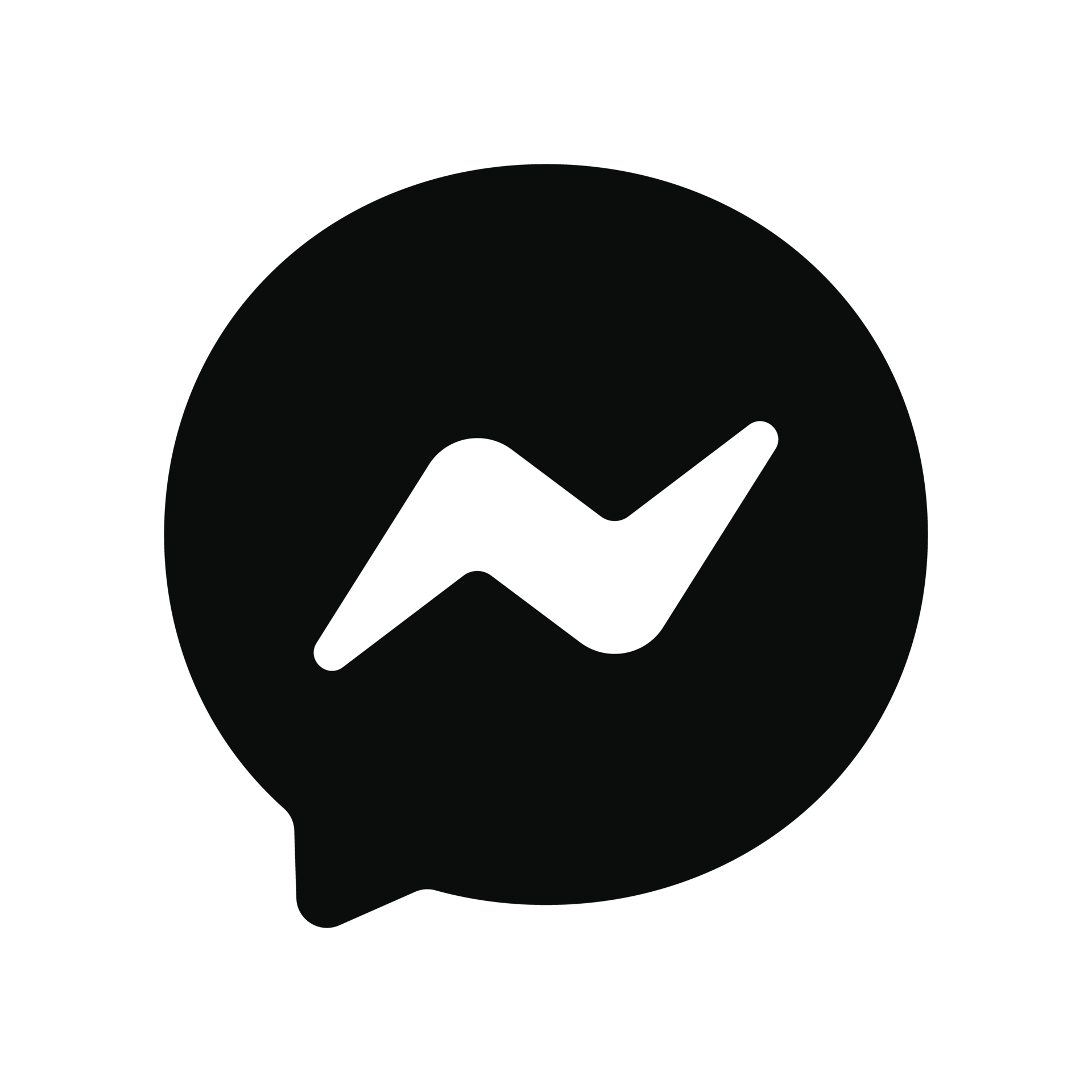 Messenger Icon. Messenger social media logo. 31737177 PNG