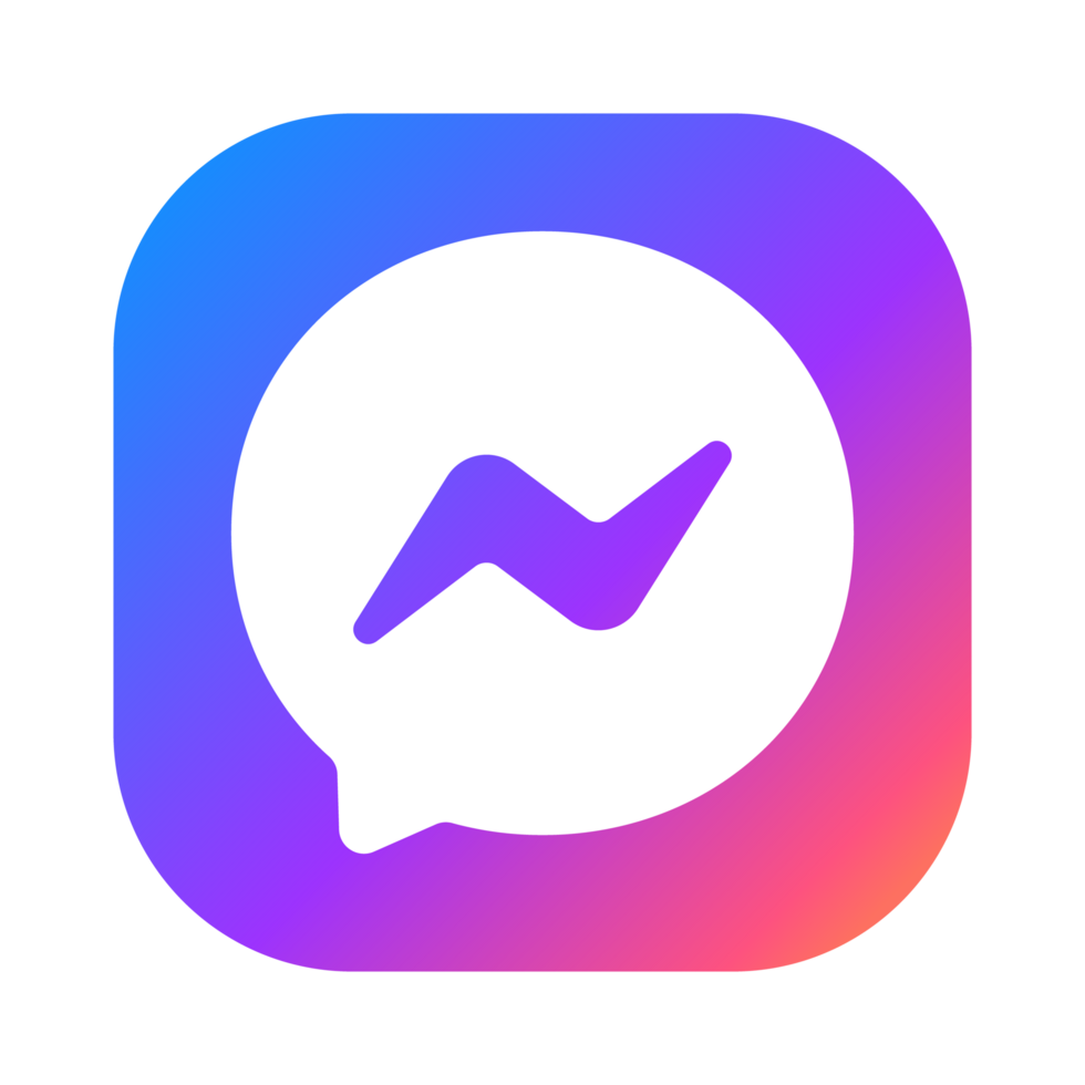 Messenger logo. Messenger social media icon. 31737237 PNG