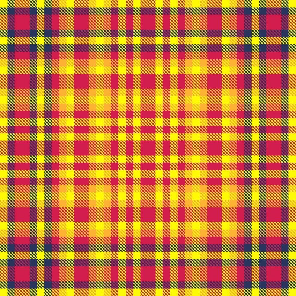 Vector background texture of tartan pattern seamless with a check fabric plaid textile.