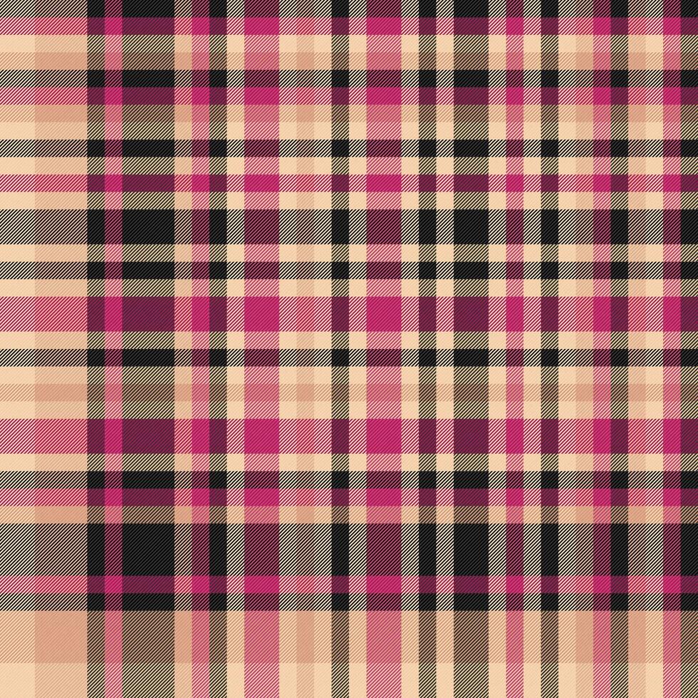 Texture fabric check of seamless background textile with a vector plaid pattern tartan.