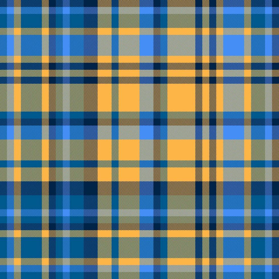 Tartan fabric vector of plaid background texture with a pattern check seamless textile.