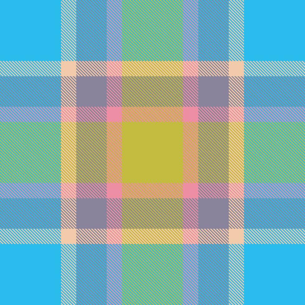 Check textile fabric of background plaid vector with a pattern seamless tartan texture.