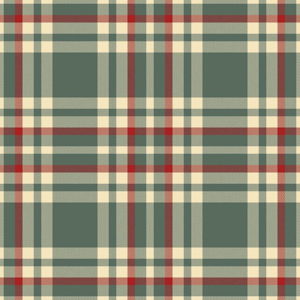 Plaid seamless pattern. Check fabric texture. Vector textile print.