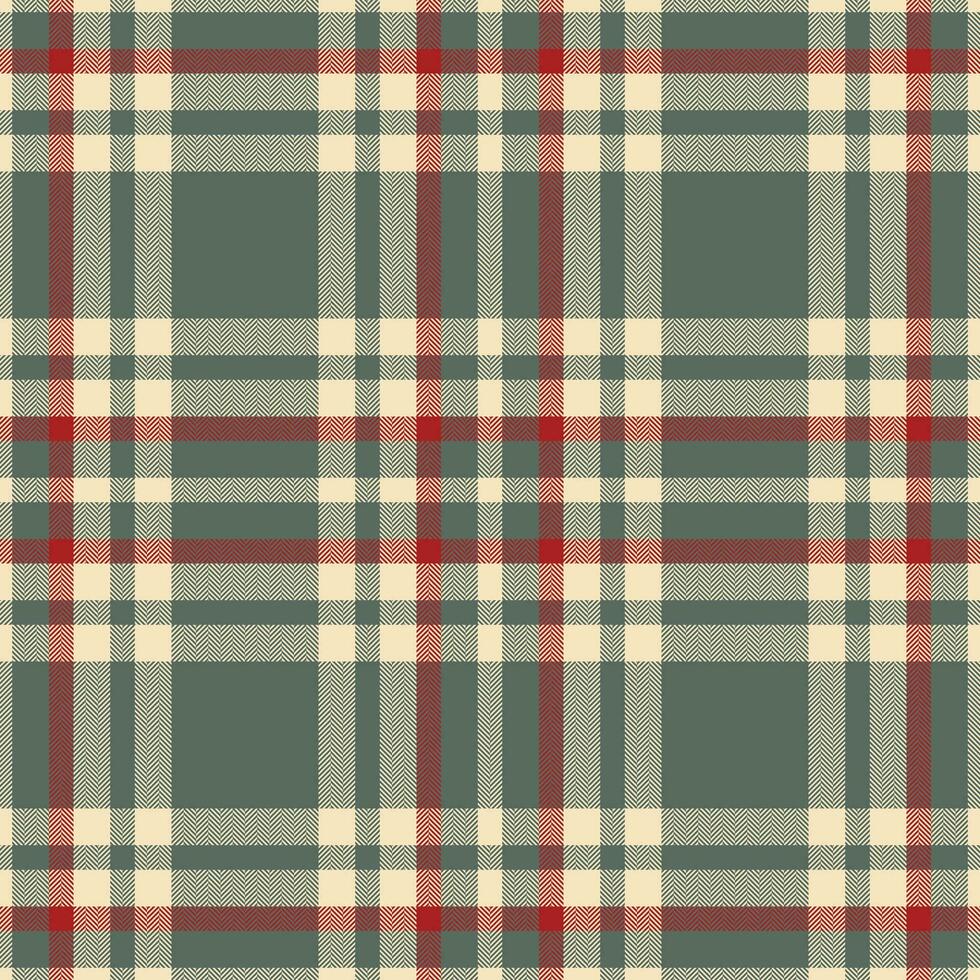 Plaid seamless pattern. Check fabric texture. Vector textile print.