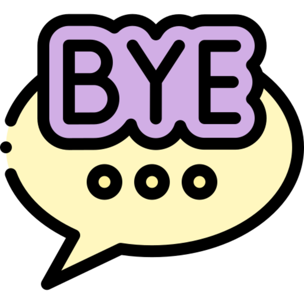 bye icon design png
