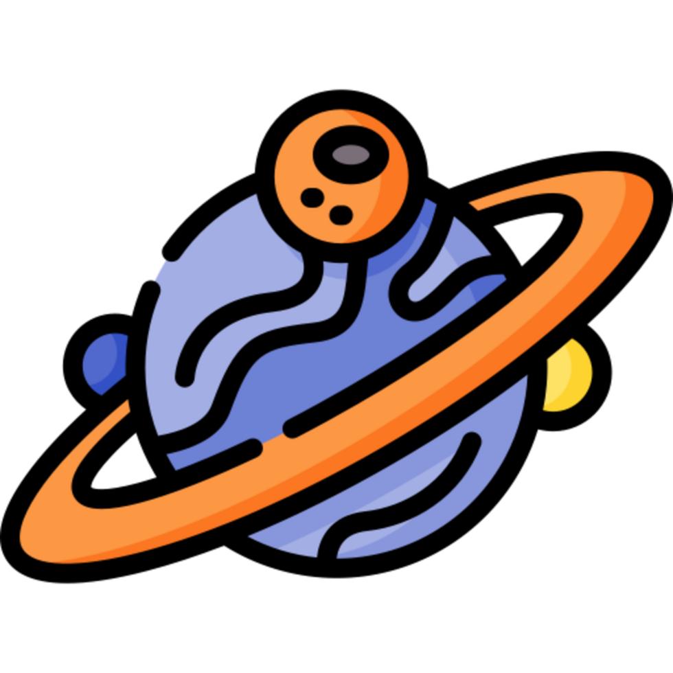 Saturno icono diseño png