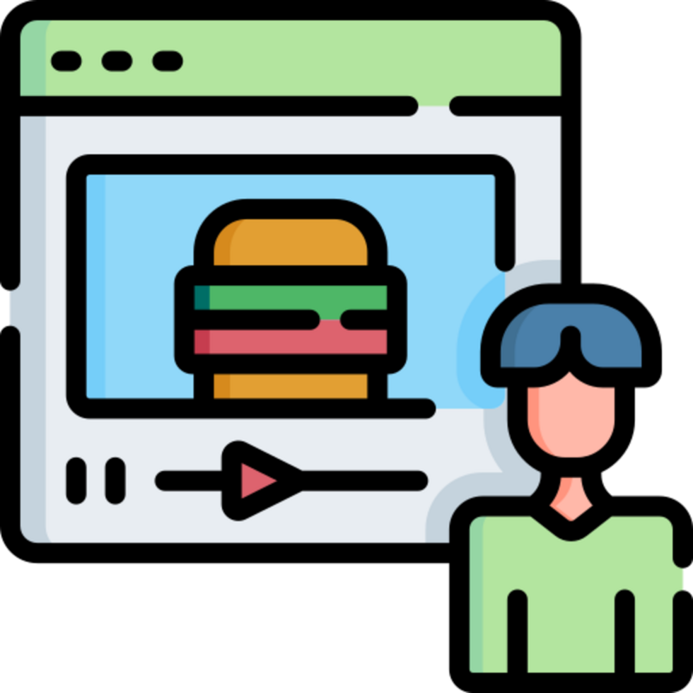 food blogger icon design png