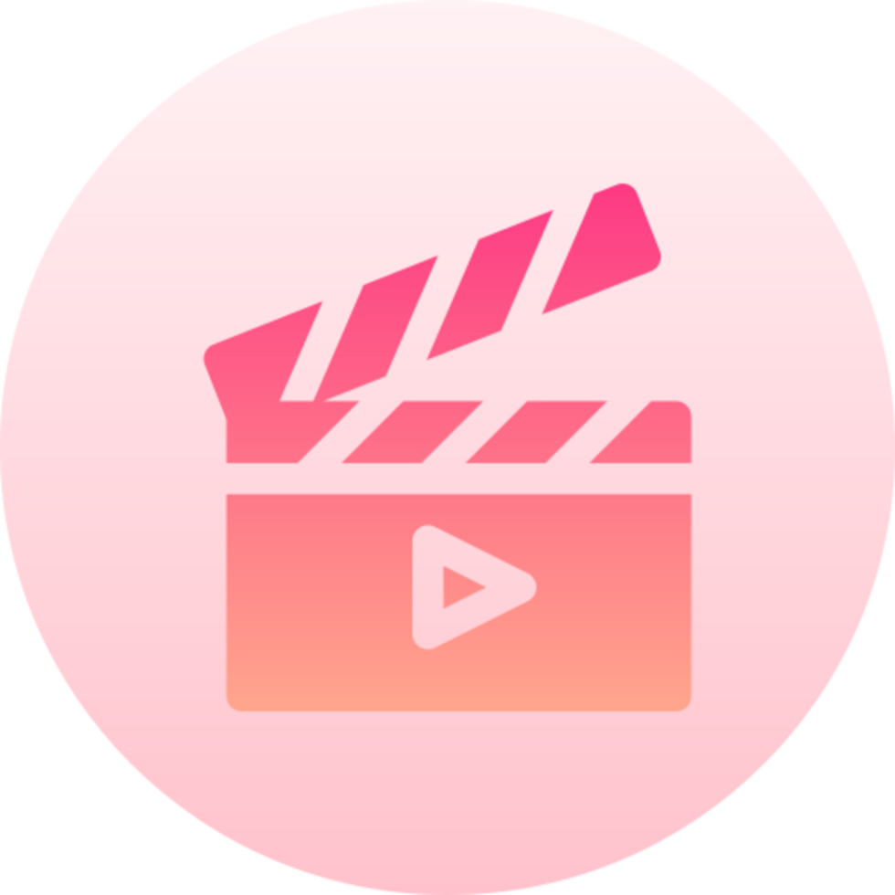 clapperboard icon design png