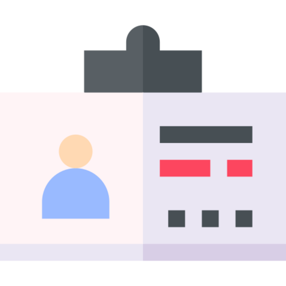 library card icon design png