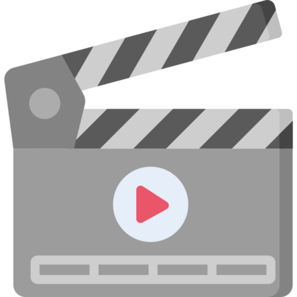 clapperboard icon design png