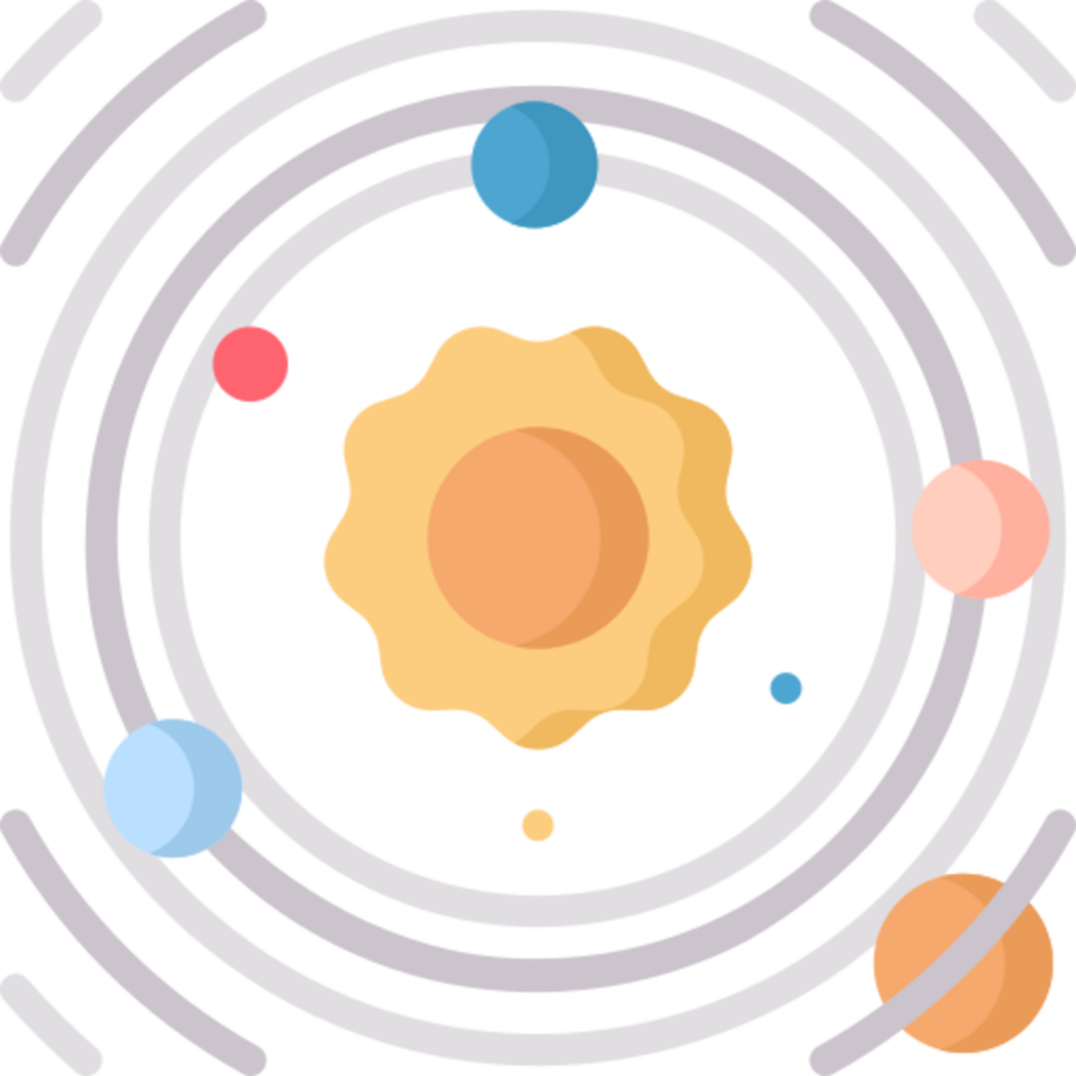 solar system icon design png