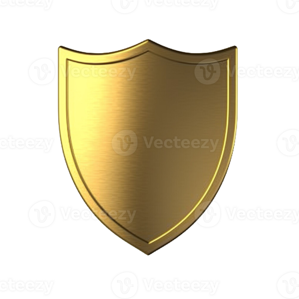 Gold shield no background png