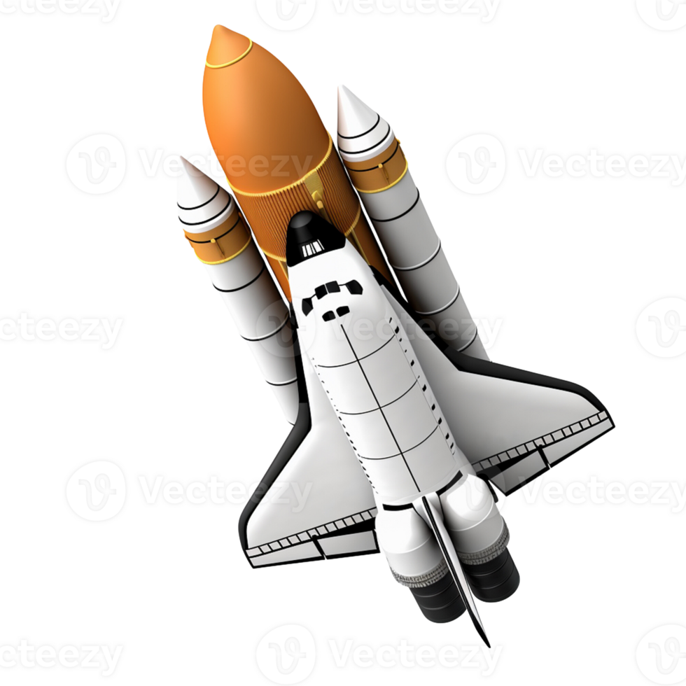 Rocket 3d no background png